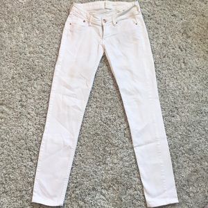 Skinny Low Waist white jeans